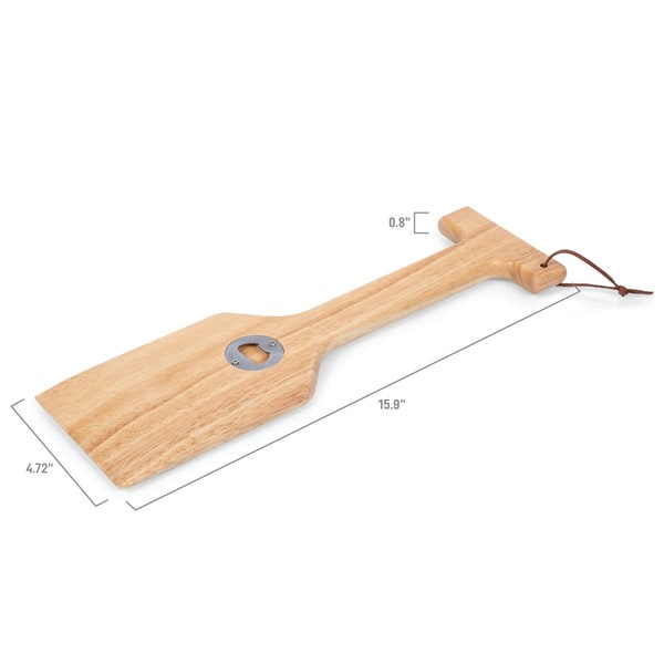 Hardwood BBQ Grill Scraper with Bot